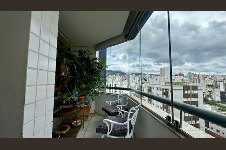Varanda  de apartamento à venda com 4 quartos, 145m² em Cruzeiro, Belo Horizonte