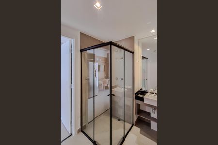 Banheiro de kitnet/studio para alugar com 1 quarto, 24m² em Vila Mariana, São Paulo