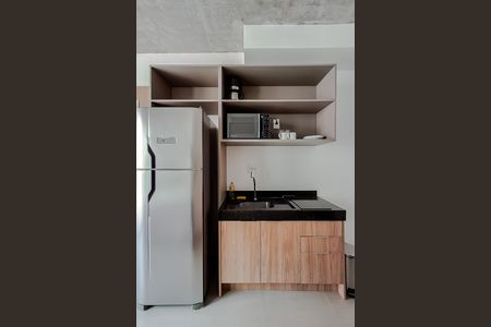 Cozinha de kitnet/studio para alugar com 1 quarto, 24m² em Vila Mariana, São Paulo