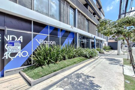 Studio para alugar com 24m², 1 quarto e 1 vagaFachada - Plaquinha