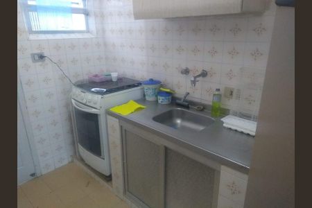 Cozinha de apartamento para alugar com 1 quarto, 39m² em Nova Mirim, Praia Grande