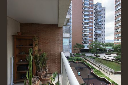 Varanda - Sala de apartamento para alugar com 1 quarto, 64m² em Barra da Tijuca, Rio de Janeiro