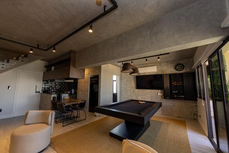 Sala_Cozinha - Conjugada de apartamento para alugar com 2 quartos, 128m² em Alphaville Industrial, Barueri