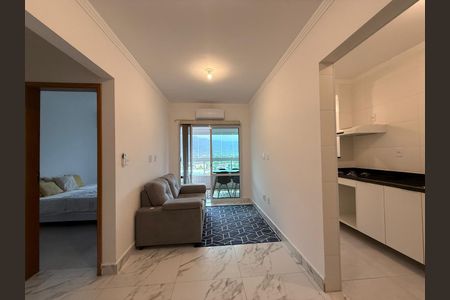 Sala de apartamento para alugar com 1 quarto, 50m² em Balneario Flórida, Praia Grande