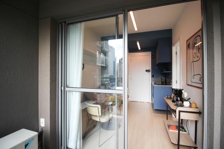 Apartamento para alugar com 28m², 1 quarto e sem vagaVaranda