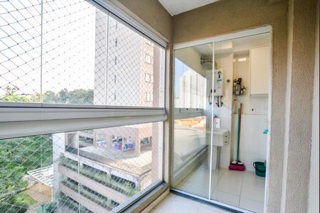 Varanda da Sala de apartamento à venda com 3 quartos, 59m² em Vila Assunção, Santo André