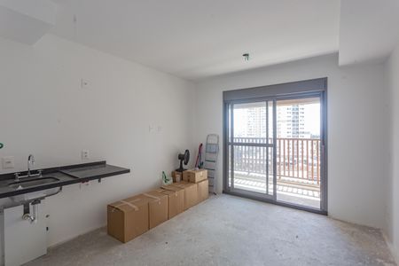 Sala de apartamento à venda com 1 quarto, 28m² em Vila Gumercindo, São Paulo