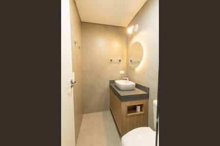 Studio para alugar com 25m², 1 quarto e sem vaga Studio para alugar com 25m², 1 quarto e sem vagaBanheiro Social