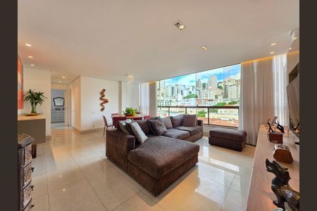 Sala de apartamento à venda com 3 quartos, 84m² em Anchieta, Belo Horizonte