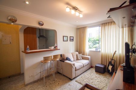 Sala de apartamento à venda com 1 quarto, 42m² em Brooklin, São Paulo