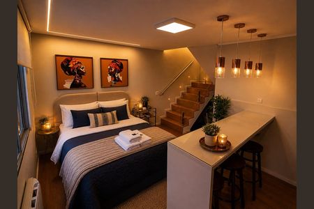 Apartamento à venda com 44m², 2 quartos e 1 vaga Apartamento à venda com 44m², 2 quartos e 1 vagaQuarto 1