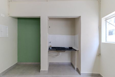 Cozinha de apartamento para alugar com 1 quarto, 30m² em Sé, São Paulo