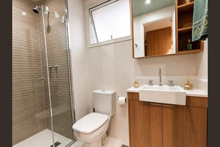 Studio para alugar com 27m², 1 quarto e sem vaga Studio para alugar com 27m², 1 quarto e sem vagaBanheiro