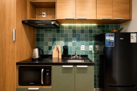 Studio para alugar com 27m², 1 quarto e sem vaga Studio para alugar com 27m², 1 quarto e sem vagaCozinha