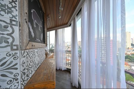 Varanda da Sala de apartamento para alugar com 3 quartos, 164m² em Chácara Inglesa, São Paulo
