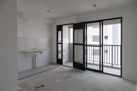 Sala/Cozinha de apartamento à venda com 2 quartos, 42m² em Vila Campanela, São Paulo