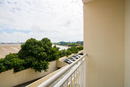 Varanda da sala de apartamento à venda com 2 quartos, 50m² em Vila Homero Thon, Santo André