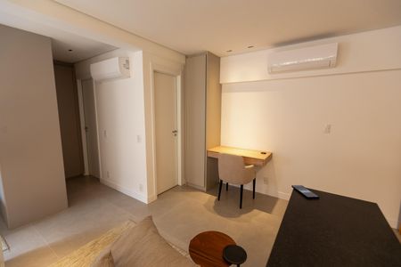 Studio para alugar com 50m², 1 quarto e 2 vagasDetalhe Sala