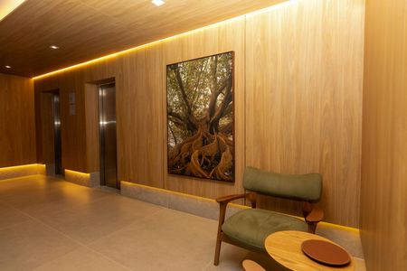 Studio para alugar com 50m², 1 quarto e 2 vagasHall social