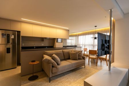 Studio para alugar com 50m², 1 quarto e 2 vagasSala