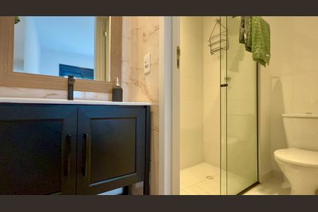 Studio para alugar com 42m², 1 quarto e sem vagaBanheiro da Suíte