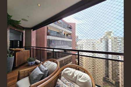Varanda da Sala de apartamento à venda com 2 quartos, 129m² em Indianópolis, São Paulo