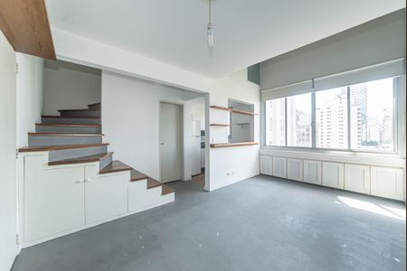 Sala de apartamento à venda com 1 quarto, 50m² em Brooklin, São Paulo