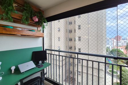 Varanda da Sala de apartamento à venda com 1 quarto, 42m² em Jardim Olavo Bilac, São Bernardo do Campo