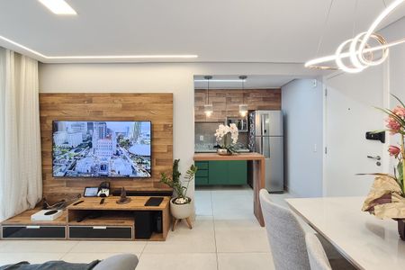 Sala de apartamento à venda com 1 quarto, 42m² em Jardim Olavo Bilac, São Bernardo do Campo