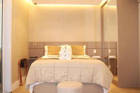 Sala - Dormitório de kitnet/studio à venda com 1 quarto, 30m² em Bela Vista, São Paulo