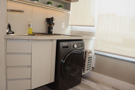 Studio à venda com 30m², 1 quarto e 1 vagaVaranda - Cozinha