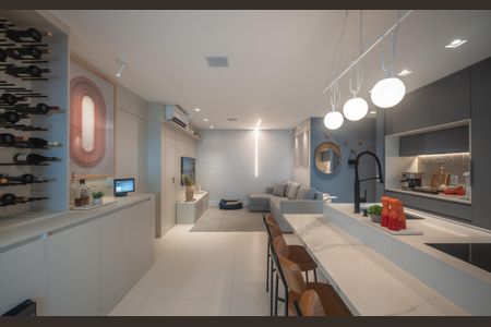 Apartamento à venda com 105m², 2 quartos e 2 vagasSala/cozinha