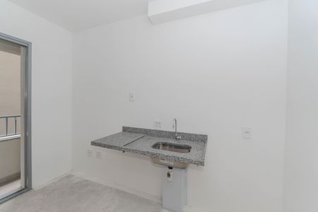 Cozinha de kitnet/studio à venda com 1 quarto, 21m² em Bela Vista, São Paulo