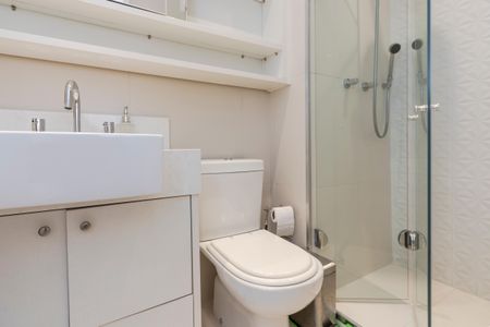 Apartamento para alugar com 36m², 1 quarto e 1 vaga Apartamento para alugar com 36m², 1 quarto e 1 vagaBanheiro da Suíte