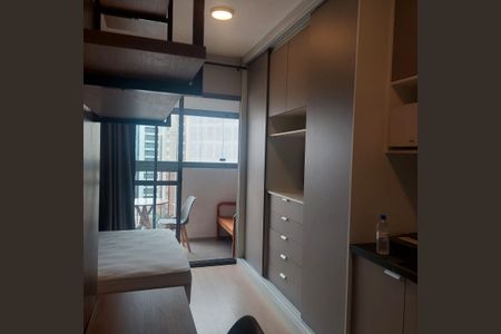 Studio para alugar com 25m², 1 quarto e sem vaga Studio para alugar com 25m², 1 quarto e sem vagaSala/Quarto