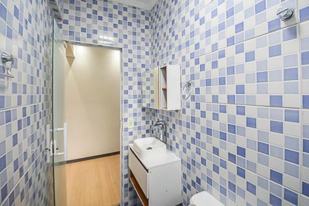 Banheiro de apartamento à venda com 1 quarto, 40m² em Vila Jerusalem, São Bernardo do Campo