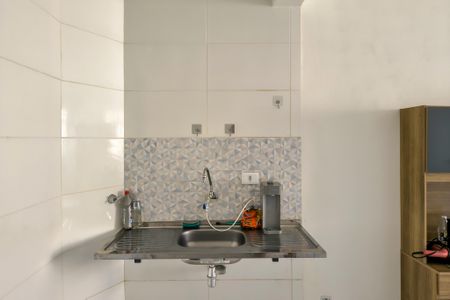 Cozinha  de kitnet/studio para alugar com 0 quarto, 30m² em Aviação, Praia Grande