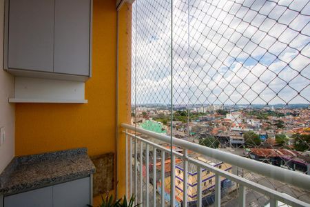 Varanda da sala de apartamento para alugar com 2 quartos, 55m² em Vila Humaita, Santo André