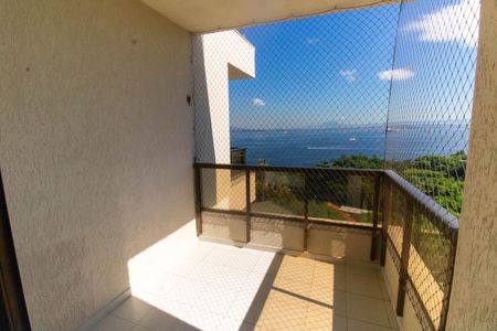 Varanda da Sala de apartamento para alugar com 1 quarto, 68m² em Gragoatá, Niterói