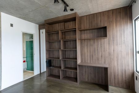 Apartamento à venda com 74m², 1 quarto e 2 vagasDetalhe Estante Sala