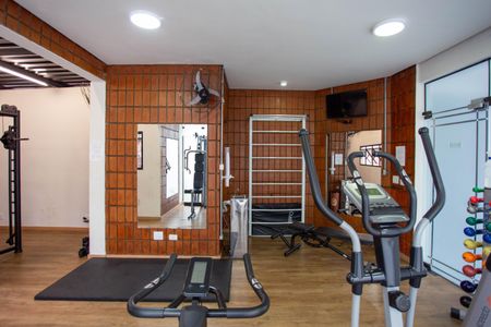 Apartamento para alugar com 28m², 1 quarto e 1 vaga Apartamento para alugar com 28m², 1 quarto e 1 vagaÁrea comum - Academia