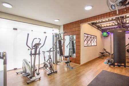 Apartamento para alugar com 28m², 1 quarto e 1 vaga Apartamento para alugar com 28m², 1 quarto e 1 vagaÁrea comum - Academia