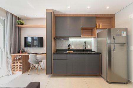 Apartamento para alugar com 27m², 1 quarto e sem vaga Apartamento para alugar com 27m², 1 quarto e sem vagaSala - Cozinha Integrada