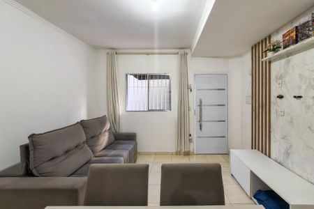 Sala de casa de condomínio para alugar com 2 quartos, 74m² em Sítio do Campo, Praia Grande