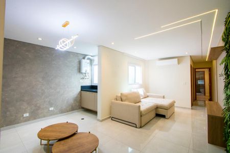 Sala de apartamento à venda com 2 quartos, 130m² em Vila Santa Teresa, Santo André