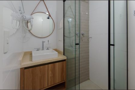 Banheiro de kitnet/studio para alugar com 1 quarto, 19m² em Ipiranga, São Paulo