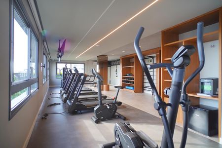 Studio à venda com 36m², 1 quarto e sem vaga Studio à venda com 36m², 1 quarto e sem vagaAcademia
