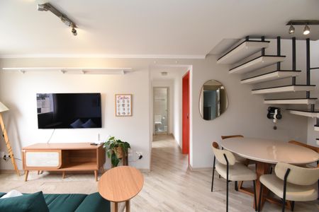 Sala de apartamento para alugar com 3 quartos, 135m² em Cabral, Curitiba