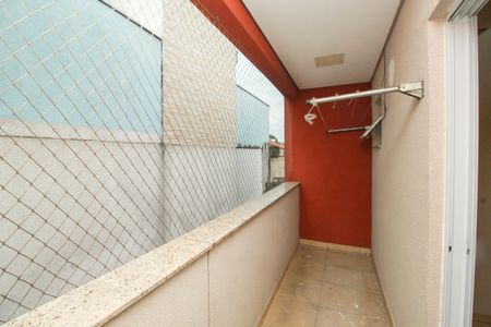 Varanda da Suíte de apartamento à venda com 2 quartos, 57m² em Parque das Nações, Santo André