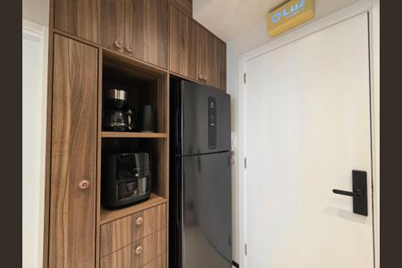 Cozinha de apartamento para alugar com 1 quarto, 30m² em Vila Nova Conceição, São Paulo